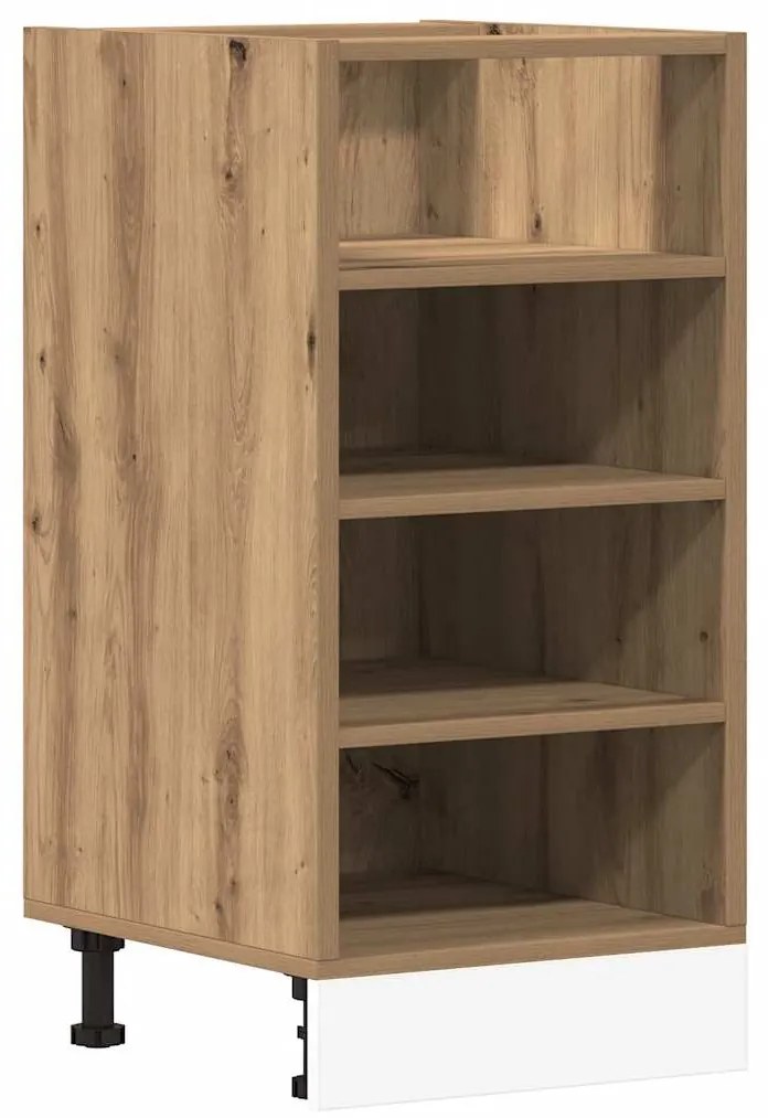 854210 vidaXL Долен шкаф "Рига", дъб Artisan, 40x44,5x81,5 см, инженерно дърво