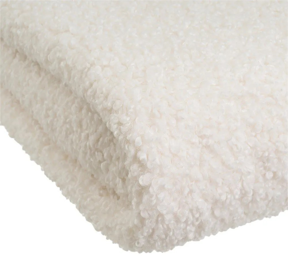Бяло одеяло от шерпа 130x160 cm Sherpa – Casa Selección