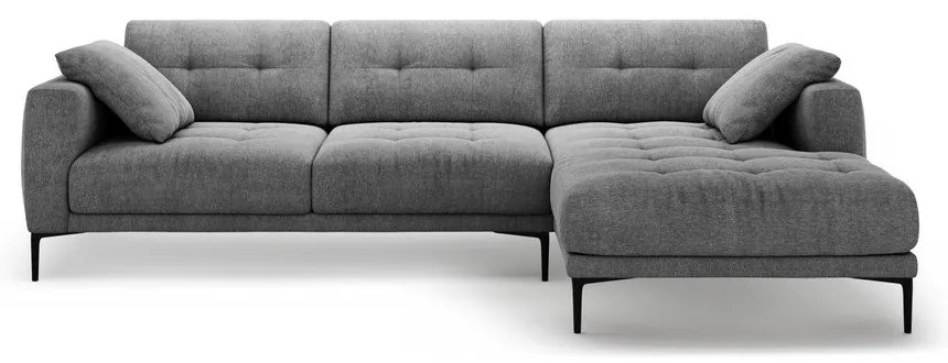 Сив ъглов диван (десен ъгъл) Bemy – Micadoni
