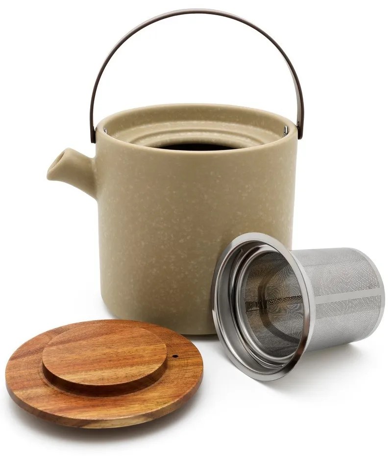 Сиво-бежов керамичен сервиз за чай Umea – Bredemeijer