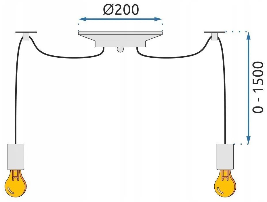 Лампа Spider Rope 6