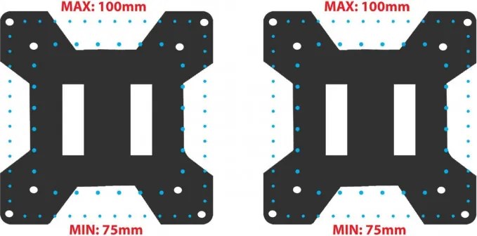 Стойка за монитори Esperanza ERW020, 17"-27", За 2 монитора, Пружинен механизъм, VESA 75/100 mm, До 6 кг на рамо, Черен