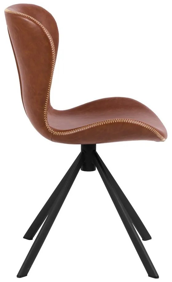 Кафяв трапезен стол в цвят коняк Batilda - Actona