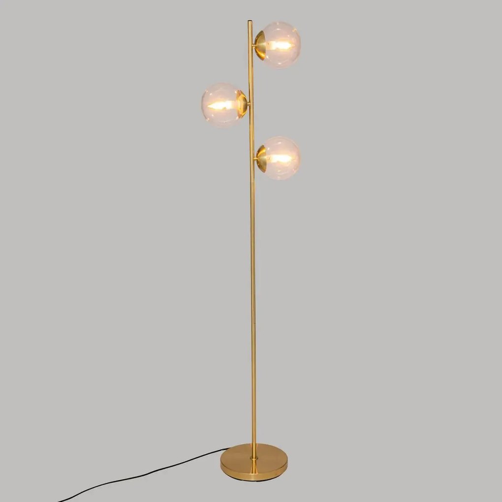 Лампион atmosphera Le Collectionneur, Метал и Стъкло, Златен, 162 cm