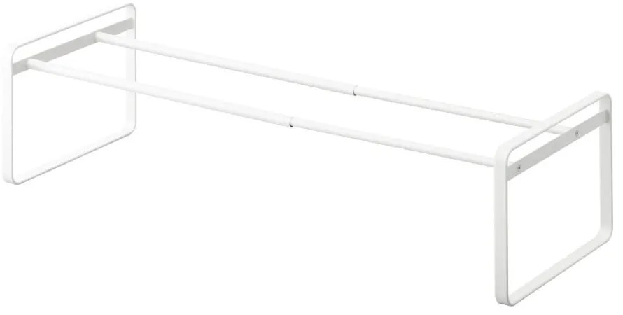 Бяла метална телескопична стойка за обувки Kobe - YAMAZAKI