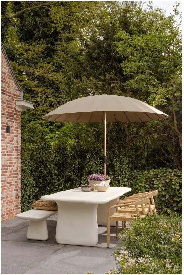 Зелен/бежов чадър ø 280 cm Monica – WOOOD