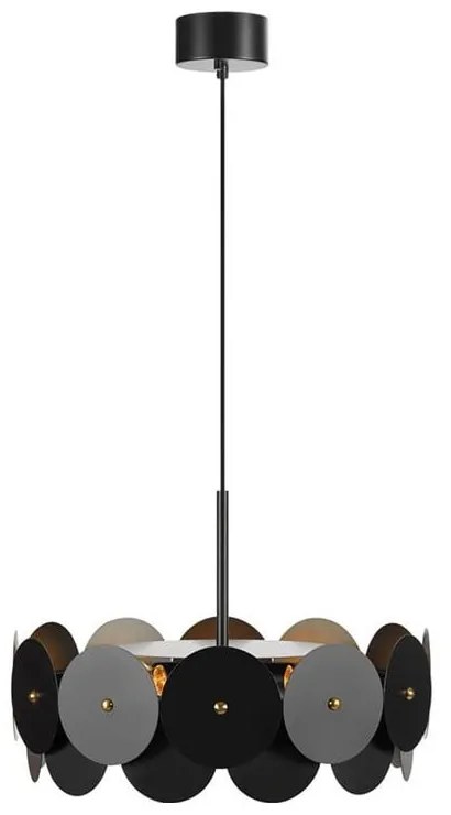 Черно висящо таванно осветително тяло, ø 53 cm Vegas - Markslöjd