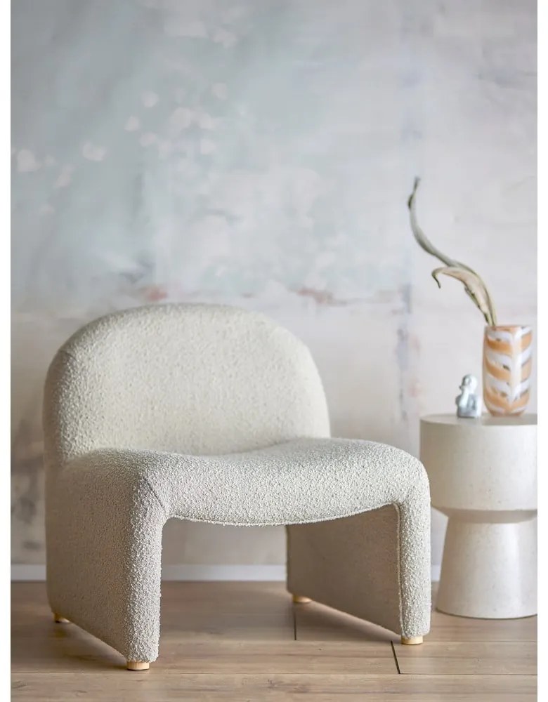 Кремаво кресло от прежда с примки от букле Neel – Bloomingville