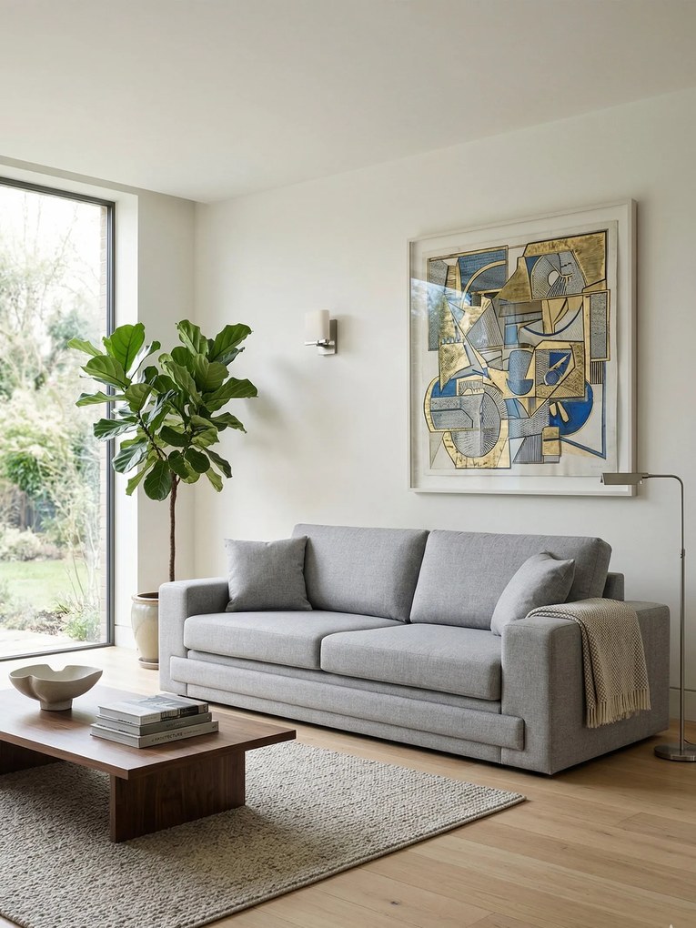 Диван Matrix Триместен-230φ 90β εκ.-Γκρι Anoixto