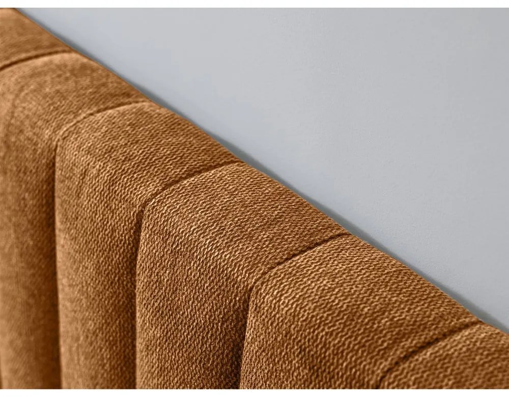 Двойно легло с решетка 180x200 cm в меден/естествен цвят Oceane - Bobochic Paris