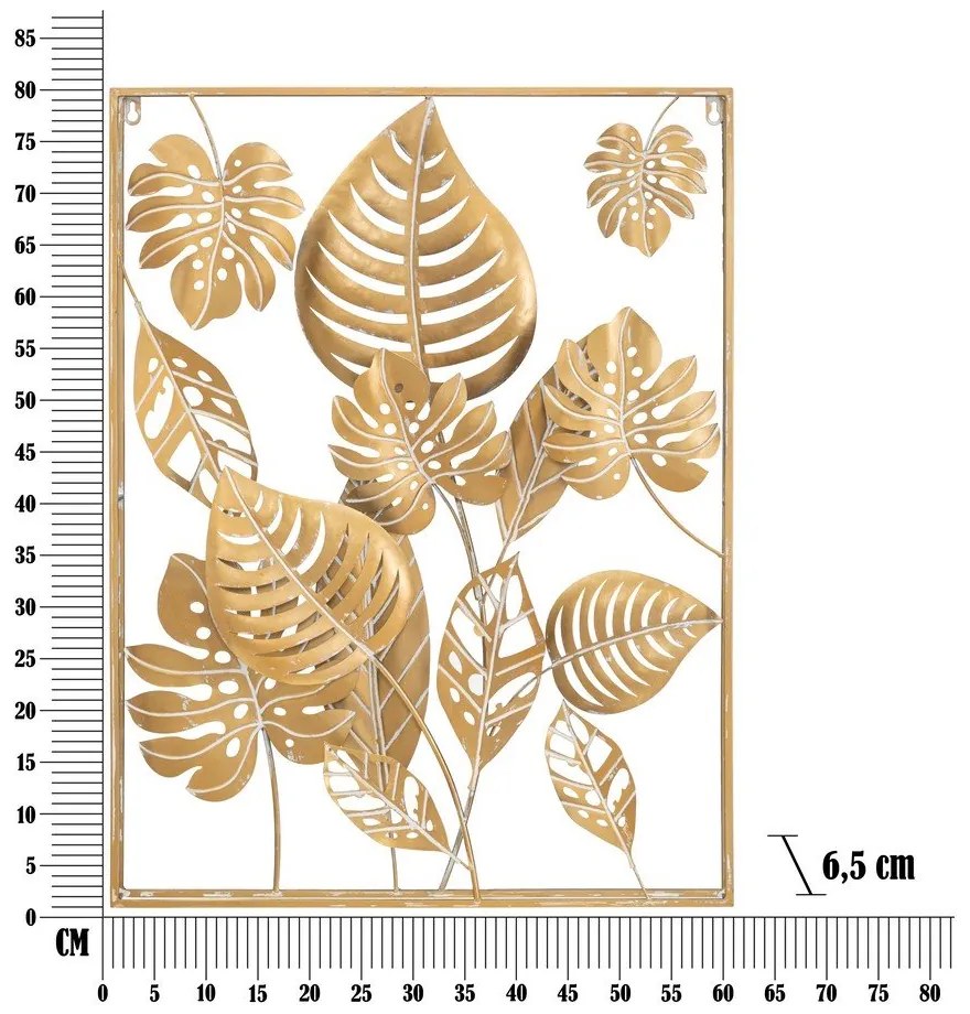 Метална декорация за стена 60x80 cm Jungle - Mauro Ferretti
