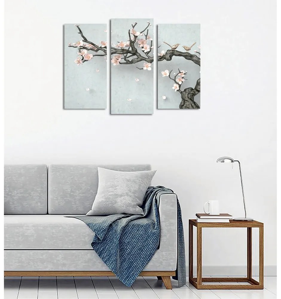 Картини в комплект от 3 бр. Sakura - Wallity