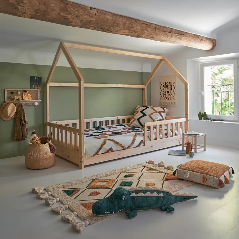 Детско легло Монтесори Аtmosphera Bosco, 90x190 см, MDF