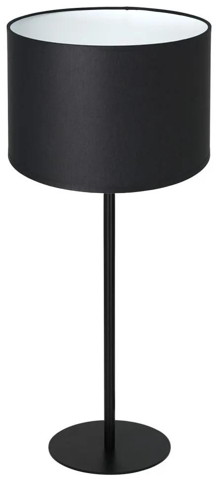 Настолна лампа ARDEN 1xE27/60W/230V Ø 25 см черна/бяла