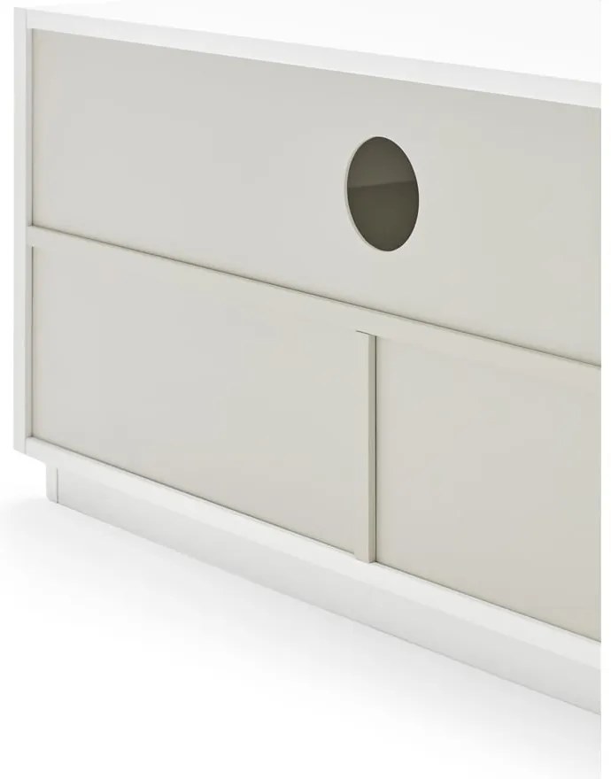 Бял скрин за телевизор Doric - Teulat