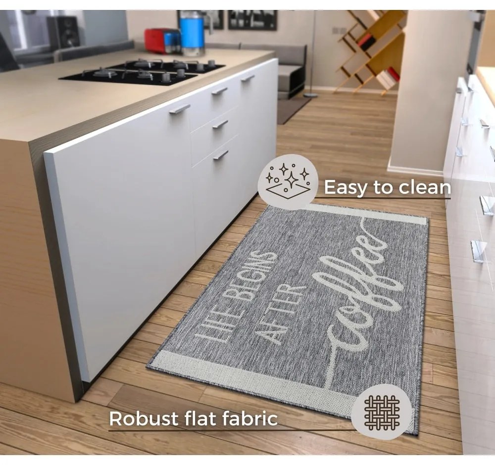 Сив килим 92x150 cm Cucina – Hanse Home