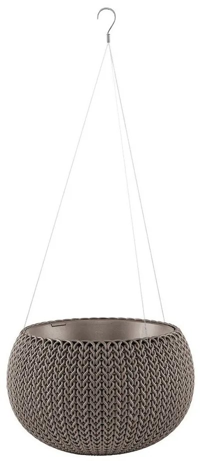 Пластмасова висяща стенна саксия за цветя ø 36 cm Cozy – Keter