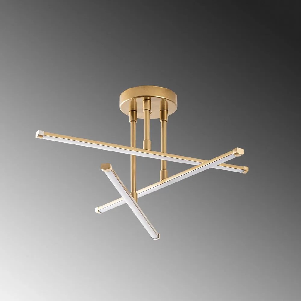 LED осветително тяло за таван в златист цвят 26x51 cm Umut – Opviq lights