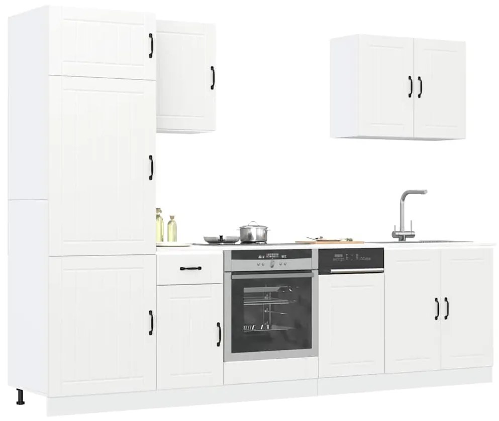 3314771 vidaXL Комплект кухненски шкафове от 7 части Lucca, инженерно дърво