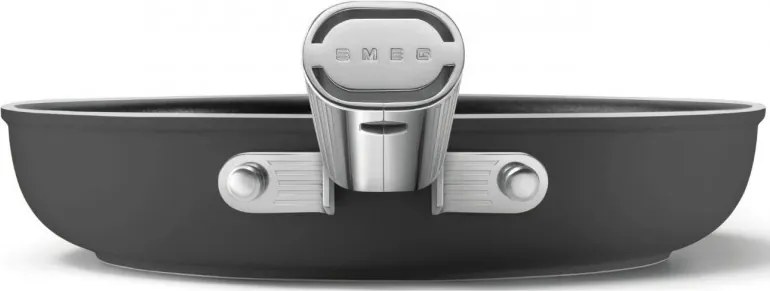 Тиган SMEG FPF2002BLM, 1.5 л, Ø20 см, Керамично незалепващо покритие, До 250°C, Без PFAS, Индукция, Черен