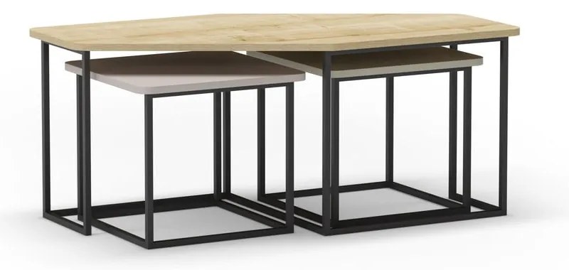 Масички за кафе в комплект от 3 бр. 60x111,5 cm Zoya – Marckeric