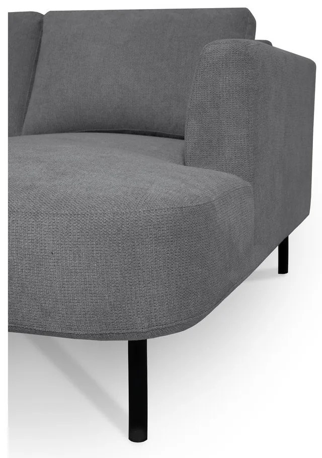 Тъмносив ъглов диван (ляв ъгъл/"U" форма) Hero – Scandic