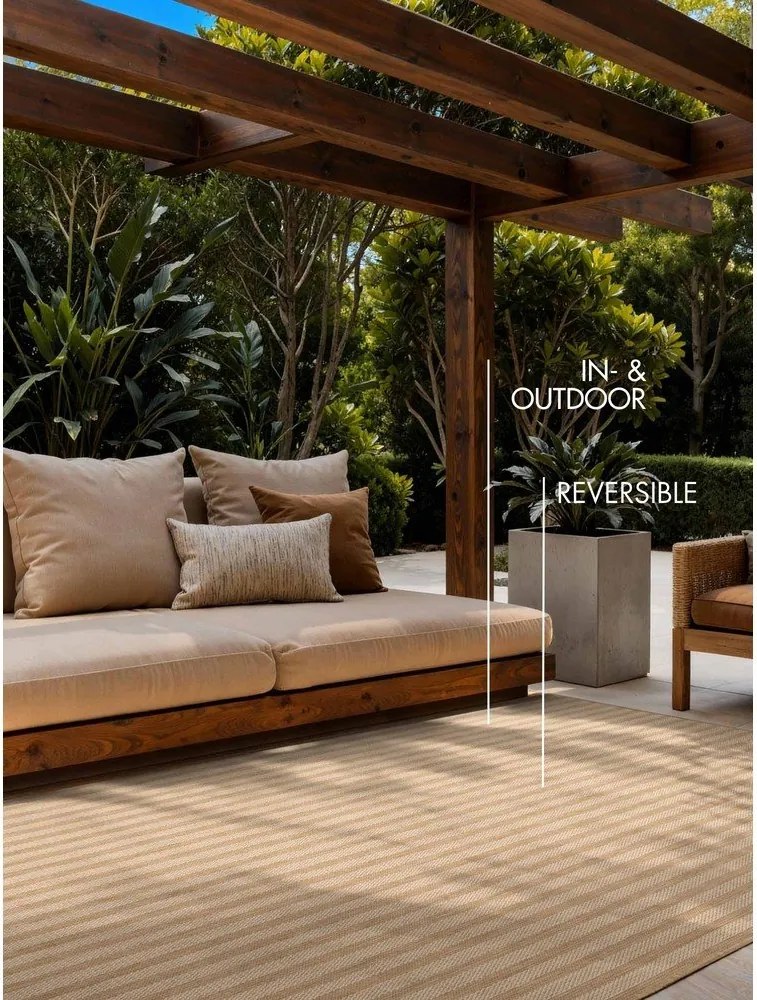 Кремав/в естествен цвят килим за открито и закрито 200x300 cm Haringey Linley – Ted Baker