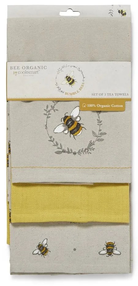 Чаени кърпи, престилка и кърпа за готвене в комплект от 5 бр. Bumble Bees – Cooksmart ®
