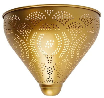 Ориенталска стенна лампа златиста със светлинен ефект - Zayn