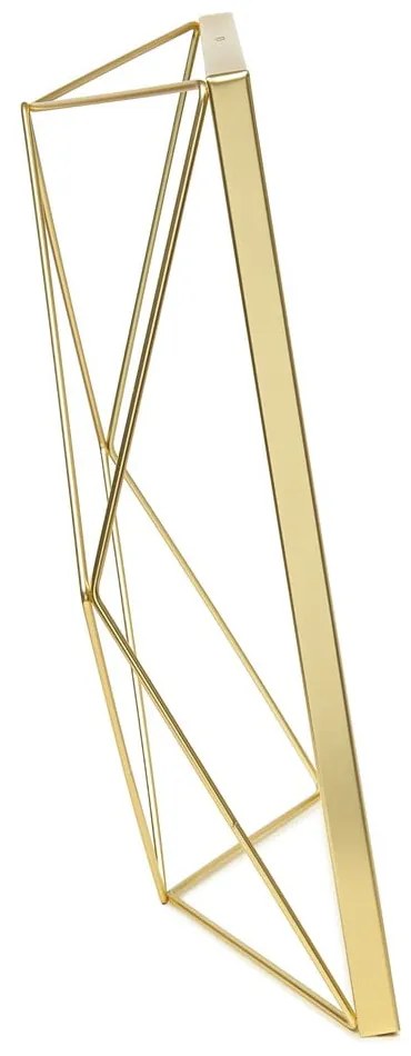 Метална стойка/рамка за стена в златисто 25x30 cm Prisma - Umbra
