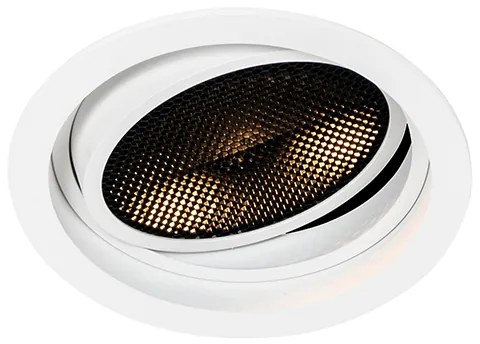 Модерен вграден прожектор бял регулируем - Coop 111 Honey