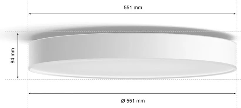 LED smart осветително тяло за таван 48 W Enrave – Philips Hue