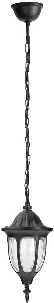 RABALUX Милано 8344, висящ фенер, черен, 1х60W - 8344