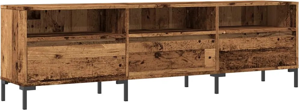 857189 vidaXL ТВ шкаф, старо дърво, 150x30x44,5 см, инженерно дърво