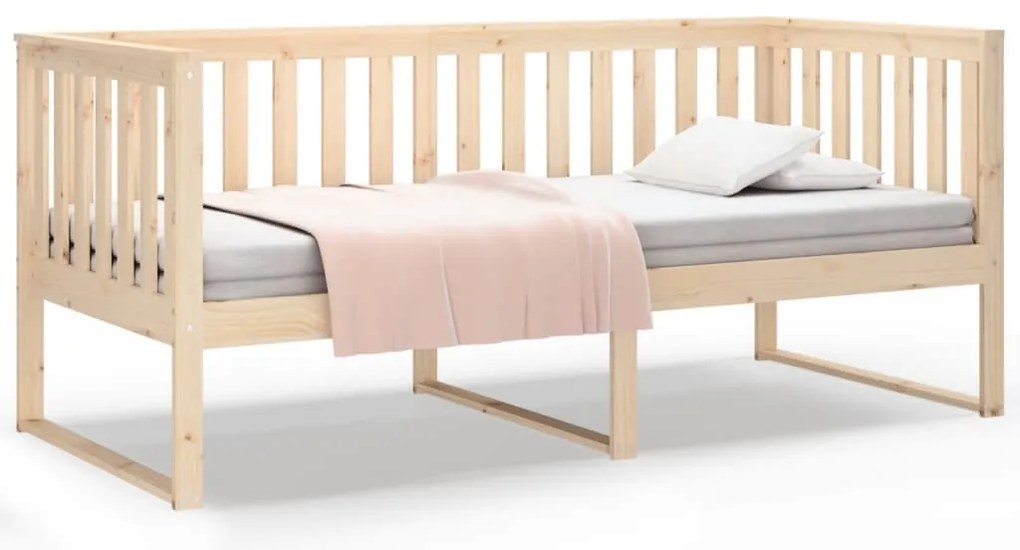 820871 vidaXL Дневно легло без матрак, 90x200 см, борово дърво масив