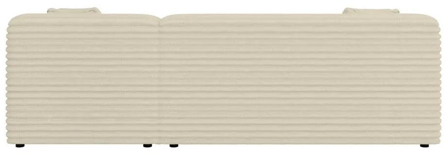 Бежов ъглов диван от рипсено кадифе (десен ъгъл) Martin – Ropez