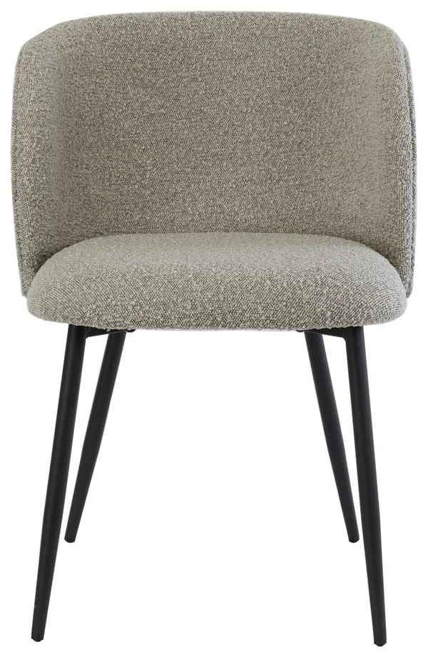 Сив тапициран трапезен стол Elyna – Light & Living