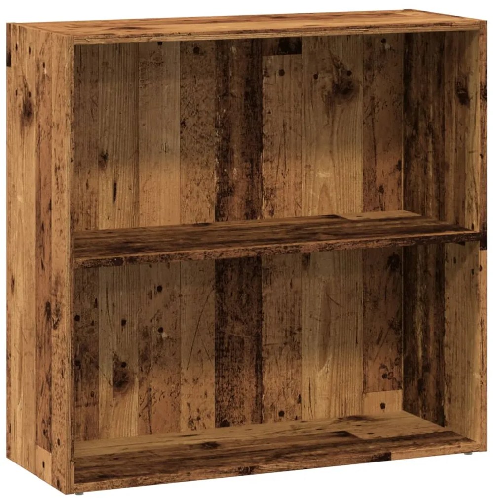 857929 vidaXL Библиотека, старо дърво, 80x30x77 см, инженерно дърво