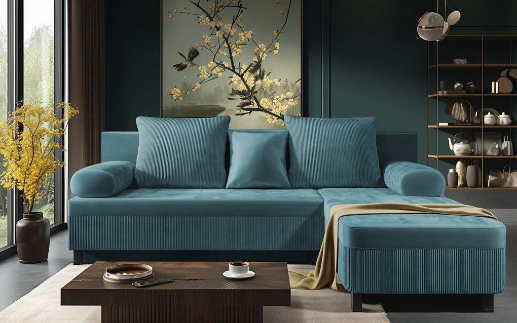 Разтегателен ъглов диван Делано