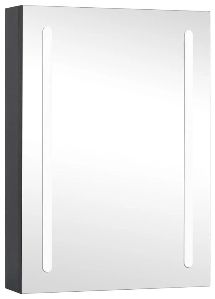 325546 vidaXL LED шкаф с огледало за баня, 50x13x70 см