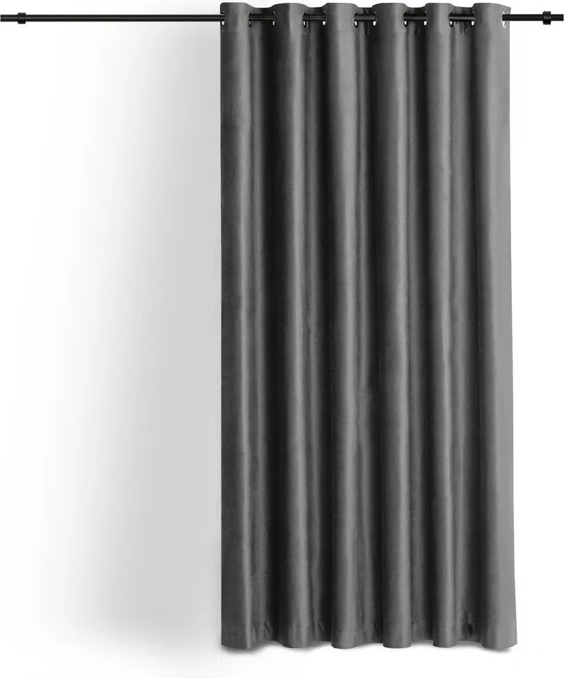 Тъмносива затъмняваща завеса 400x175 cm Velto – Filumi