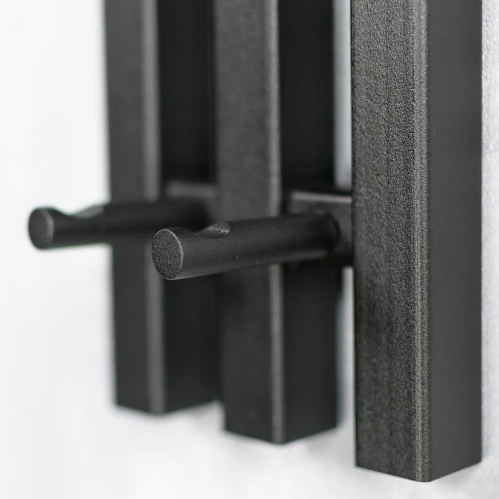 Черна метална стенна закачалка Senza - Spinder Design