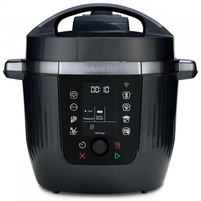 Мултикукър Instant Pot Pro Max 60 WiFi, 1200W, 5.7 л, 10 програми, Nutriboost, WiFi управление, LCD дисплей, Неръждаема стомана, Черен