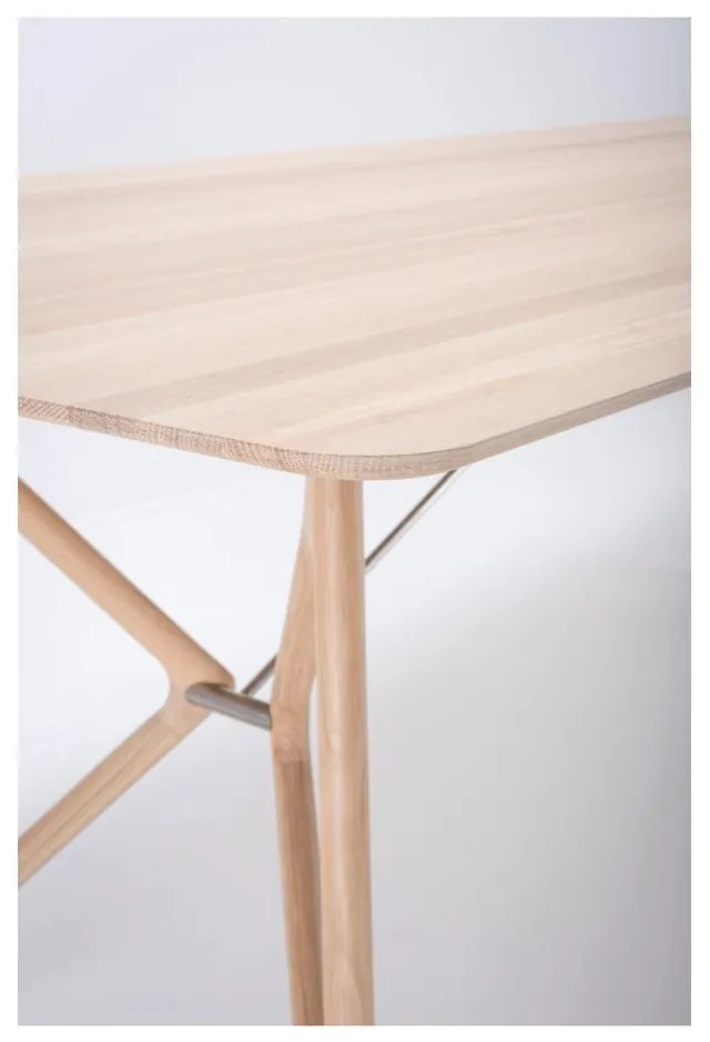 Трапезна маса с дъбов плот 220x90 cm Tink - Gazzda