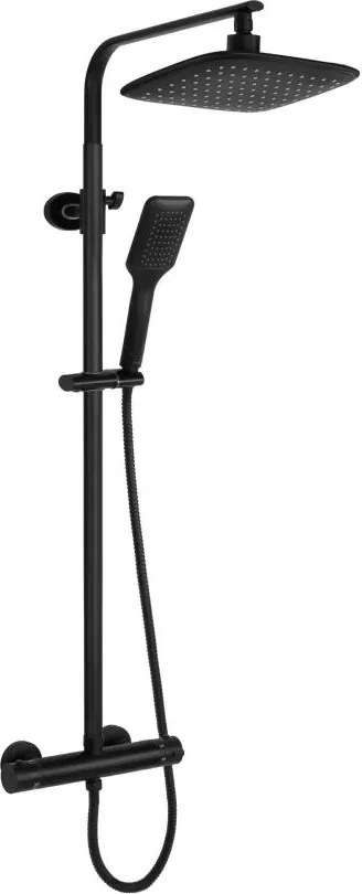 REA-P7101 - Душ комплект TOM с термостатен смесител, матово черно