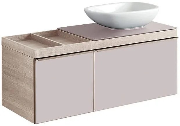 Конзолен шкаф за баня, с две чекмеджета и плот, 500.564.JI.1, Geberit Citterio