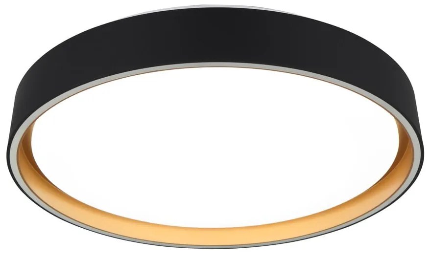 Черно LED осветително тяло за таван ø 40 cm Felis - Reality