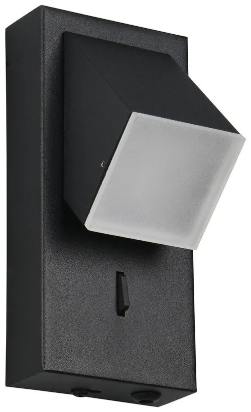 Матово черно LED стенна лампа Raglan – Trio