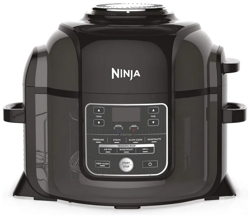 Мултикукър Ninja OP300EU, 1460W, 6Л, TenderCrisp, 7в1, Не съдържа BPA, Незалепващо керамично покритие, Черен
