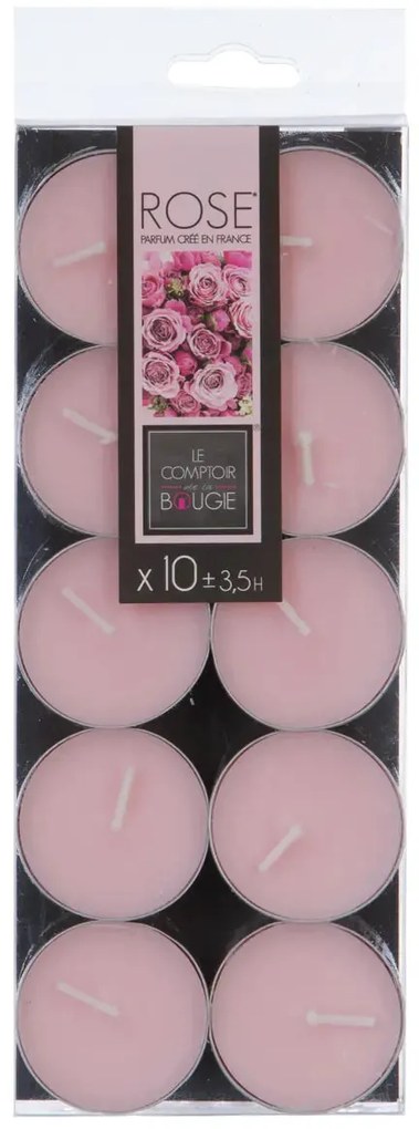 Комплект ароматни чаени свещи atmosphera Nina, 10 бр - Exotic Fruits
